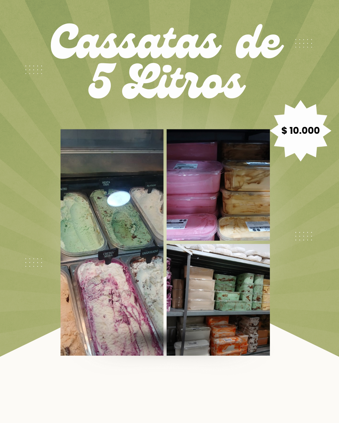 Cassata Barquillera - 5 Litros